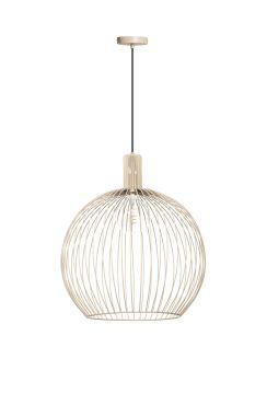 ETH Wire Sand - hanglamp - Ø 50 x 170 cm - zand
