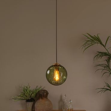 Lucide Monsaraz - hanglamp - Ø 25 x 161 cm - groen