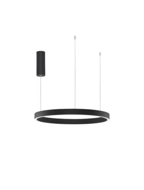 Nova Luce Sting - hanglamp - Ø 80 x 150 cm - 50W dimbare LED incl. - zwart