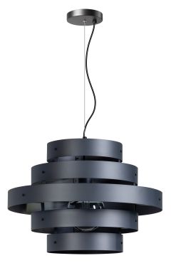 ETH Blagoon - hanglamp - Ø 50 x 210 cm - antraciet