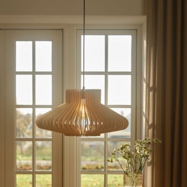 Nordlux Manago - hanglamp - Ø 50 x 225 cm - natuur