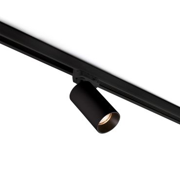 Faro Stan - rail spot met COB LED - 3-fase railsysteem - Ø 6 x 10 cm - 12W LED incl. - mat zwart