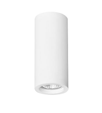 Nova Luce Orazio - plafondspot - 17 cm - wit gips