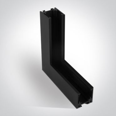 ONE Light magnetisch railsysteem MINI - verticaal opbouwhoekprofiel - 11 x 2,7 x 3 cm - zwart