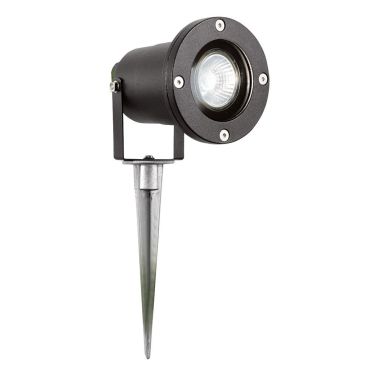 Searchlight Spikey II - grondspot op piek - 13 x 29 cm - IP65 - zwart