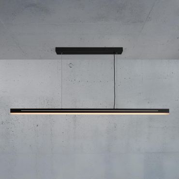 Nordlux Skylar - hanglamp - 115 x 212 cm - 3 stappen Moodmaker functie - 25W LED incl. - zwart