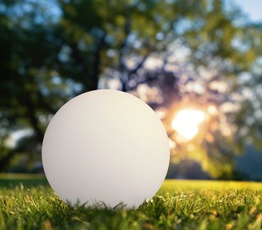 Century Italia Bolla Solar 25 - oplaadbare tafel/vloerlamp op zonne-energie - Ø 25 x 23 cm - 0,4W RGB+W LED incl. - IP44 - wit