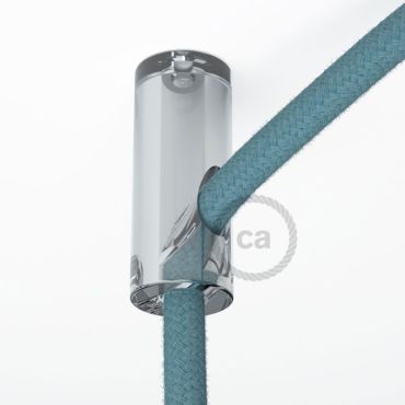 Creative Cables - decentralisatiepunt - Ø 2 x 4 cm - transparant