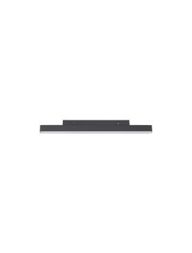 Nova Luce Ultra Slim - rail armatuur - 30 x 3,4 cm - 15W LED incl. - witte lichtkleur - zwart