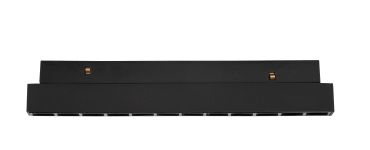 Nova Luce Ultra Slim - rail armatuur - 19,5 x 3,4 cm - 12W LED incl. - warm witte lichtkleur - zwart