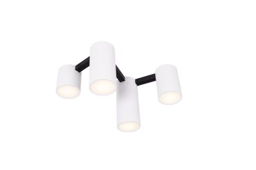 Maxlight Laxer - plafondlamp - 62 x 33 cm - zwart en wit