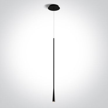 ONE Light Decorative - hanglamp - Ø 3,2 x 220 cm - 5W LED incl. - zwart
