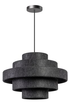 ETH Jones - hanglamp - Ø 50 x 200 cm - antraciet