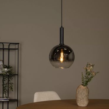 Lucide Marius - hanglamp - Ø 30 x 183 cm - gerookt zwart
