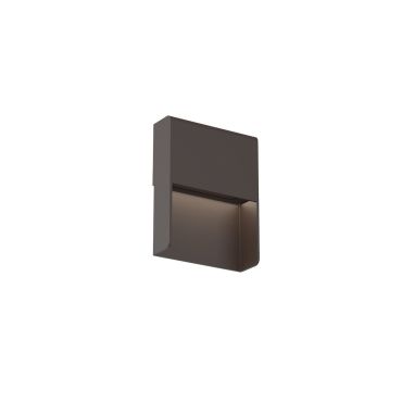 VK Lighting Wop - buiten wandverlichting - 8 x 10,5 x 2,5 cm - 3W LED incl. - IP65 - roestbruin