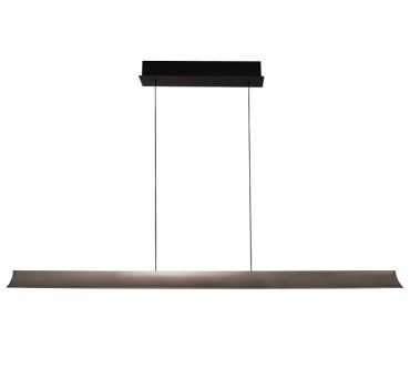 Maxlight Jo-Jo - hanglamp - 124 x 6 x 195 cm - 38W LED incl. - 2700K-5500K - grijs en zwart