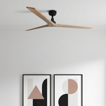 Faro Klim L - plafondventilator - Ø 150 cm - mat zwart en den