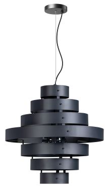 ETH Blagoon - hanglamp - Ø 50 x 210 cm - antraciet