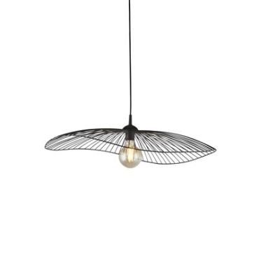 Searchlight Wave - hanglamp - 53 x 71 x 120 cm - zwart
