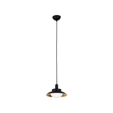 Faro Side - hanglamp - Ø 20 cm - zwart en koper
