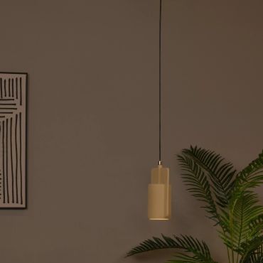Lucide Ninja - hanglamp - 15,5 x 11,5 x 120 cm - geel