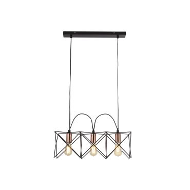 Searchlight Anthea - hanglamp - 55 x 19 x 146 cm - zwart