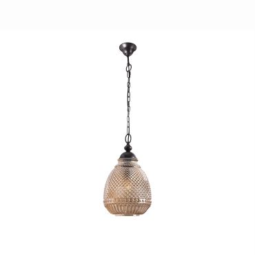 Nova Luce Toulon - hanglamp - Ø 27 x 120 cm - amber