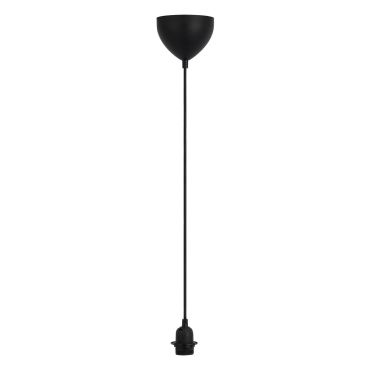 Nordlux Basic - hanglamp - Ø 12,4 x 200 cm - zwart