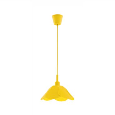 Nova Luce Udine - hanglamp - Ø 25 x 100 cm - geel