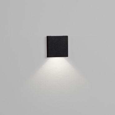 Nova Luce Iko - inbouw wandverlichting - 5,5 x 5,5 x 9 cm - 1W LED incl. - IP67 - zandzwart