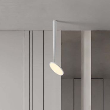 Nova Luce Ekei - plafondlamp - Ø 20 x 55 cm - 14W LED incl. - zandwit