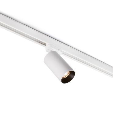 Faro Stan - rail spot met COB LED - 3-fase railsysteem - Ø 6 x 10 cm - 12W LED incl. - mat wit