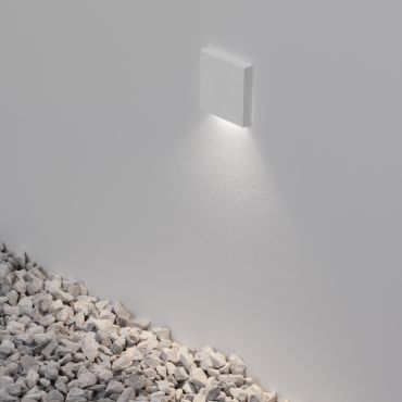Nova Luce Iko - inbouw wandverlichting - 5,5 x 5,5 x 9 cm - 1W LED incl. - IP67 - zandwit