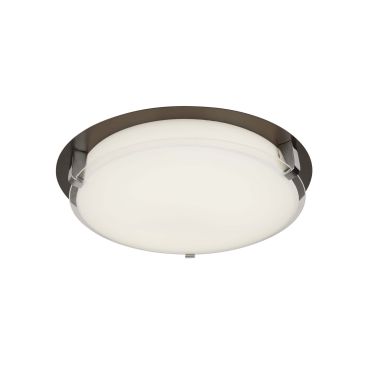 Searchlight Edinburgh - plafondverlichting - Ø 36 x 8 cm - 18W LED incl. - bruin