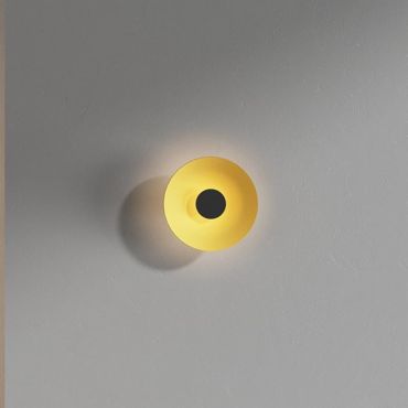VK Lighting Elise - plafond/wandverlichting - Ø 25 x 7,9 cm - 10W LED incl. - zwart en champagne goud