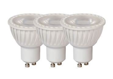 Lucide LED-spots (set van 3) - Ø 5 x 5,3 cm - GU10 - 5W dimbaar - 3000K - wit