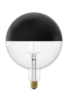Calex Kalmar Top Mirror LED lamp - Ø 20 x 26,5 cm - E27 - 6W dimbaar - 1800K - zwart