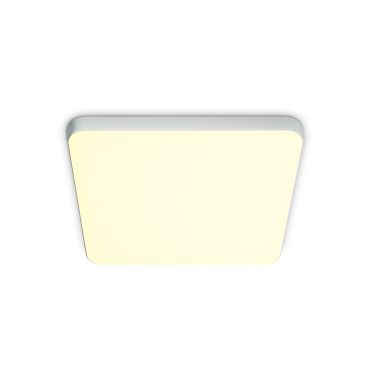 ONE Light Floating Square Panels Adjustable Cut Out Hole - plafondverlichting - 12 x 12 x 1 cm - 10W LED incl. - aluminium - warm witte lichtkleur