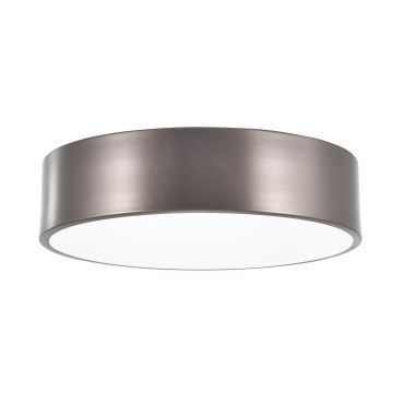 Nova Luce Finezza - plafondverlichting - Ø 45 x 11 cm - donkergrijs