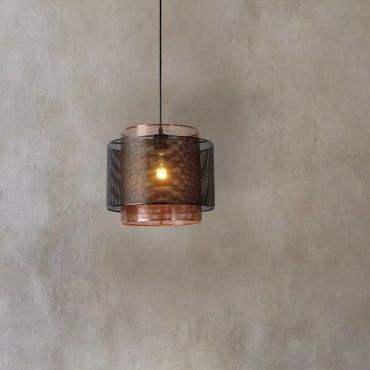 Lucide Orrin - hanglamp - Ø 34 x 160 cm - zwart
