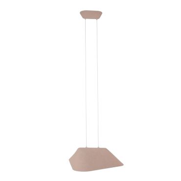 Maxlight Carbon - hanglamp - 55 x 50 x 220 cm - 8W LED incl. - crème en grijs