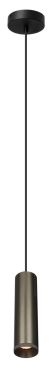 Artdelight Milano - hanglamp - Ø 6,6 x 175 cm - licht brons