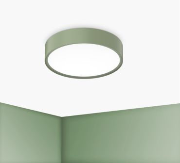 Century Italia Blanca Luxe - plafondlamp - Ø 30 x 7 cm - 17W LED incl. - groen