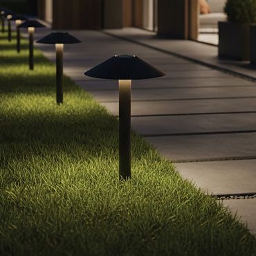 VK Lighting Amelie - tuinpaal - Ø 35 x 50 cm - 15W LED incl. - IP65 - zwart