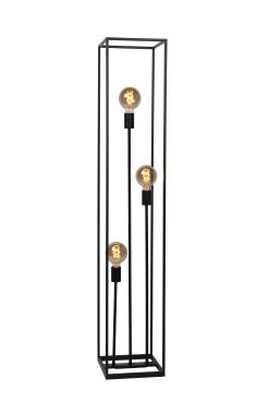 Lichtkoning Achille - staanlamp - 25 x 25 x 140 cm - zwart