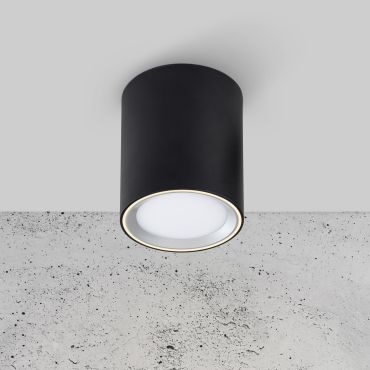 Nordlux Fallon Long - opbouwspot 1L - Ø 10 cm - 4 stappen Moodmaker functie - 5,5W dimbare LED incl. - zwart
