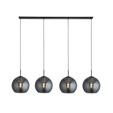 Searchlight Amsterdam - hanglamp - 175 x 30 x 240 cm - zwart