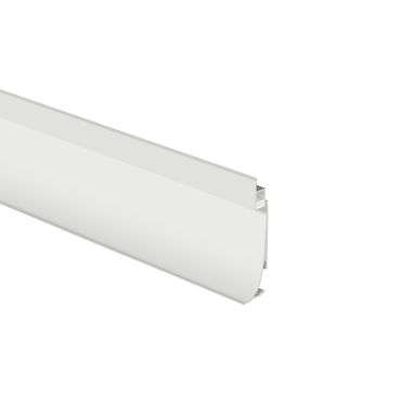 KLUS Olis-k - aluminium plint profiel - 2,41 x 9 cm - wit