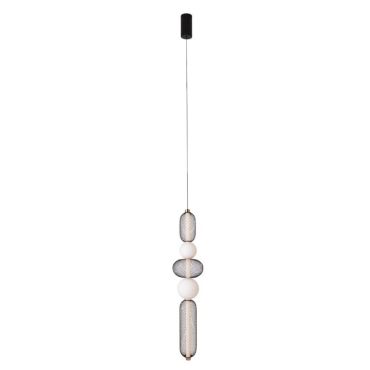 Maxlight Bora - hanglamp - Ø 22 x 240 cm - 28W LED incl. - zwart en goud