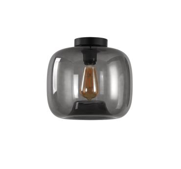 Artdelight Preston - plafondverlichting - Ø 28 x 26 cm - gerookt